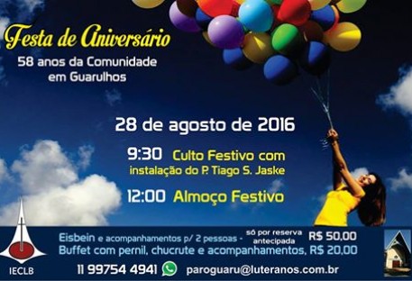 Aniversário da Comunidade Luterana de Guarulhos