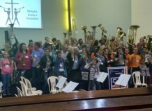 Músicos da Comunidade Monte Alegre participam de Encontro de Trombonistas