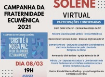 Ato Solene Virtual - Campanha da Fraternidade Ecumênica 2021 - Assembleia Legislativa de São Paulo