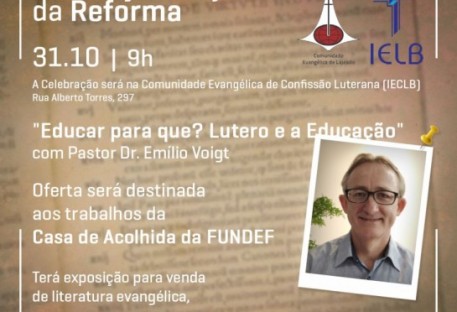 21ª celebração conjunta da Reforma entre IECLB e IELB será celebrada no domingo