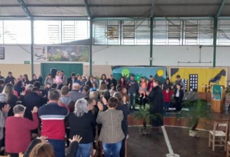 Culto de rememoração de batismo acontece na Comunidade de Campo do Meio - Montenegro/RS