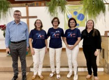 Liga Feminina de Combate ao Câncer de Ivoti participa de cultos na Comunidade Trindade
