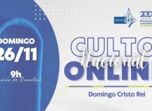 Culto Nacional Online 26/11/2023 - Domingo Cristo Rei